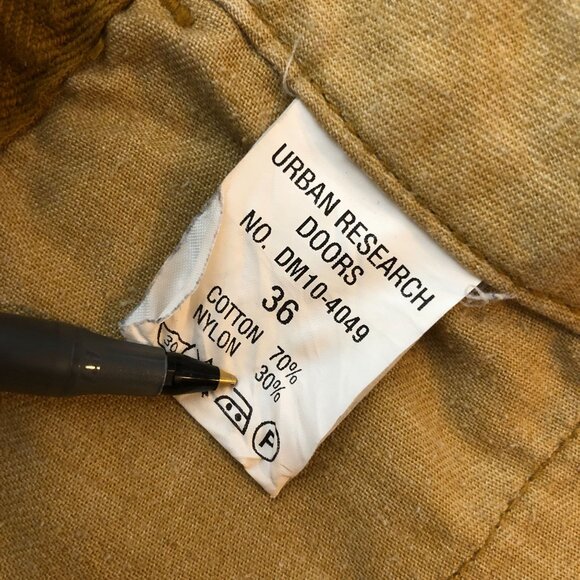 Urban Research Doors Mens Shorts Cotton Blend Beige 36 Measures 31" - Picture 4 of 4